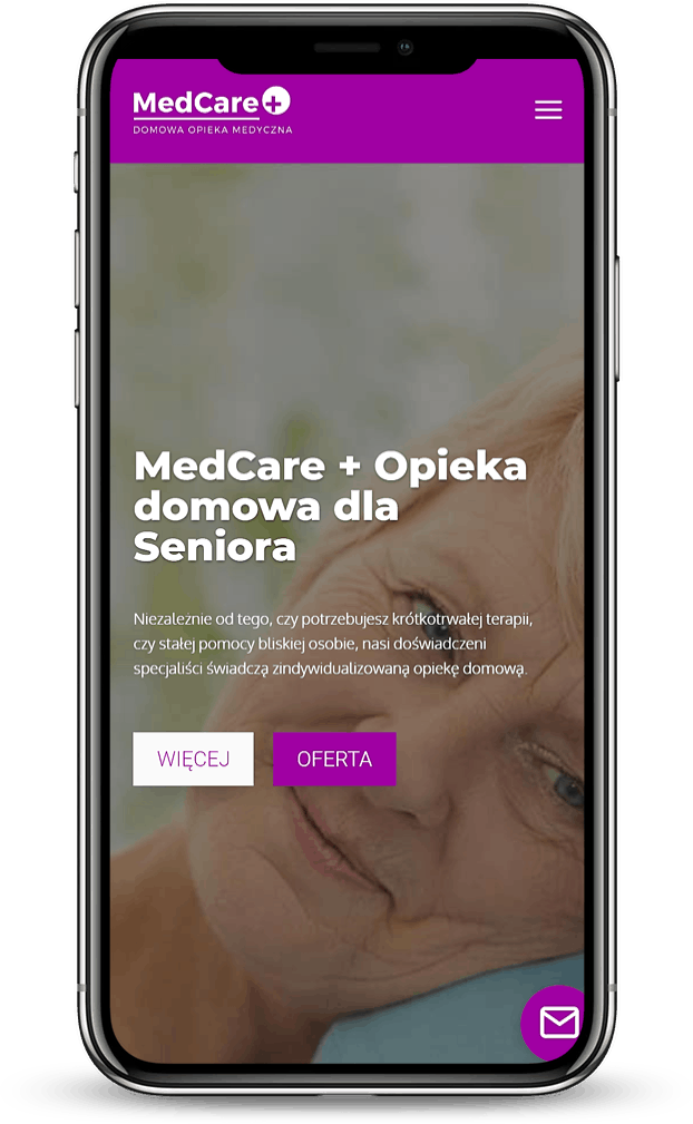 strona internetowa dla centrum opieki nad ozobami starszymi - mobile rwd - OzonMedia